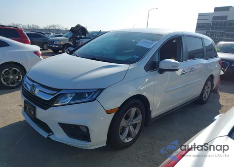2019 Honda Odyssey Ex-L из США, поврежденный, VIN 5FNRL6H77KB106419